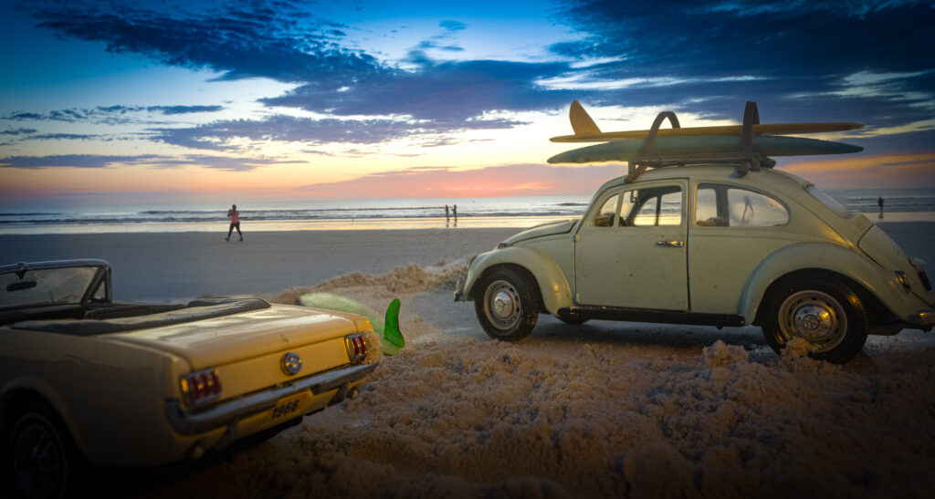 New Smyrna Beach
Florida Beaches
1960's Florida Road Trip
Vintage Florida
Die-Cast Car Photography
Forced Perspective Photography

